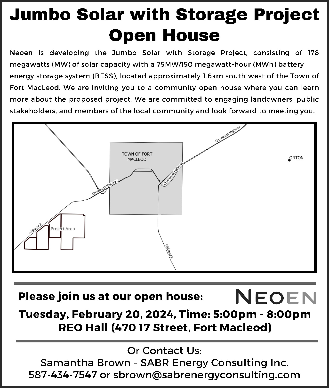 Neoen Hosts Open House for Jumbo Solar Project near Fort Macleod News